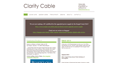 Desktop Screenshot of claritycable.com
